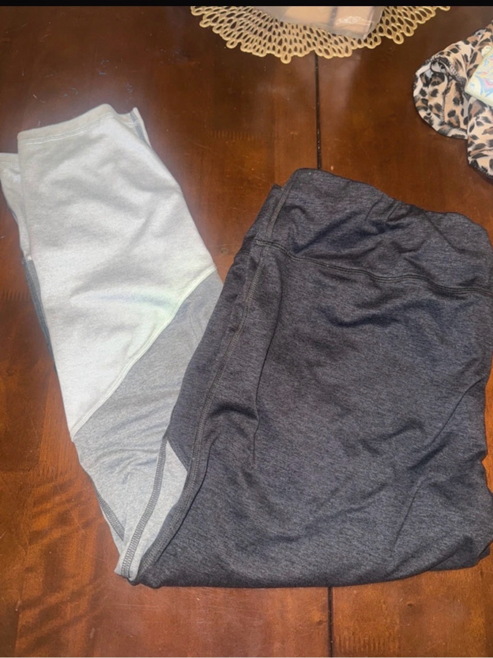 Women’s plus size 3X Colorblock Active Leggings - black, gray, white